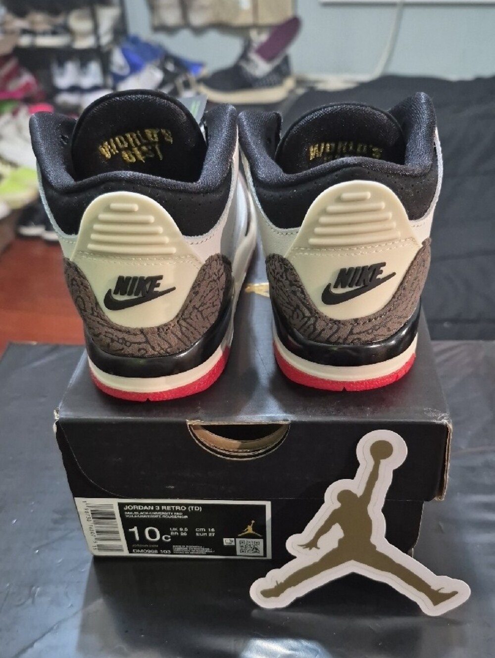 Air Jordan 3 Retro OG TD "World's Best Dad" (2026) New W/Box - Picture 5 of 10